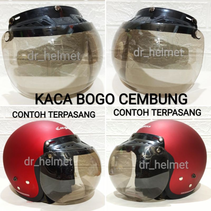 Kaca helm bogo cembung Cocok untuk helm retro bogo Cargloss AVA BGD JPN dll