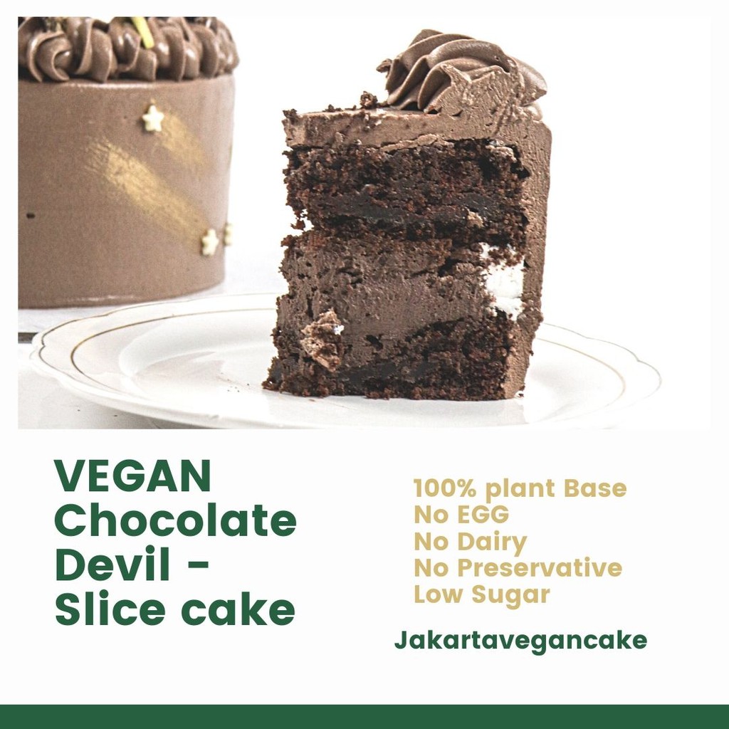 

vegan slice cake- vegan cake- vegan chocolate cake- kue vegan- kue coklat vegan- vegetarian