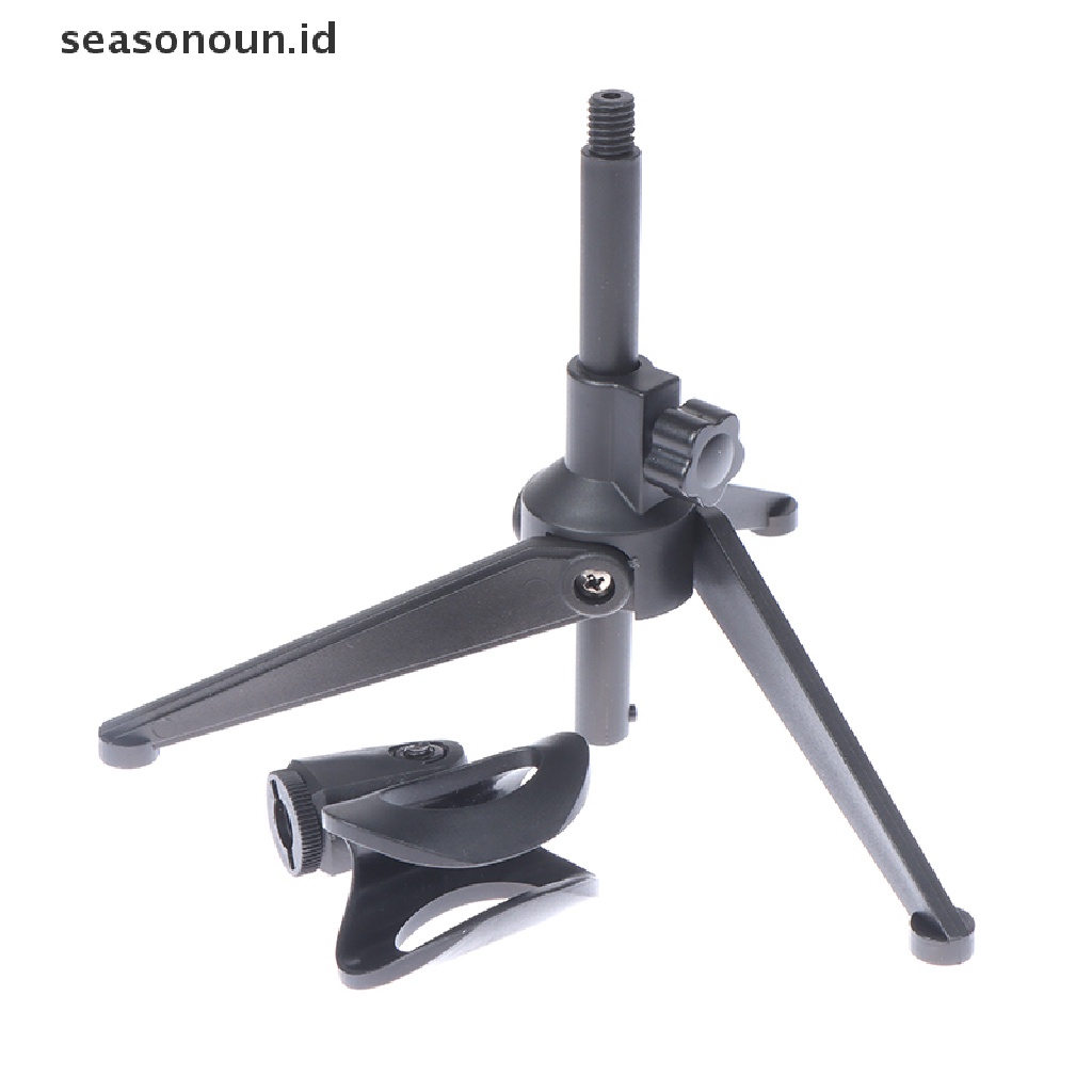 (seasonoun) Stand Tripod Meja Mini Portable Holder Microphone Adjustable