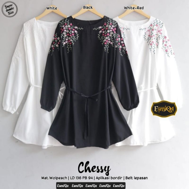 Tunik Wolfis Mix Bordir Jumbo LD 130