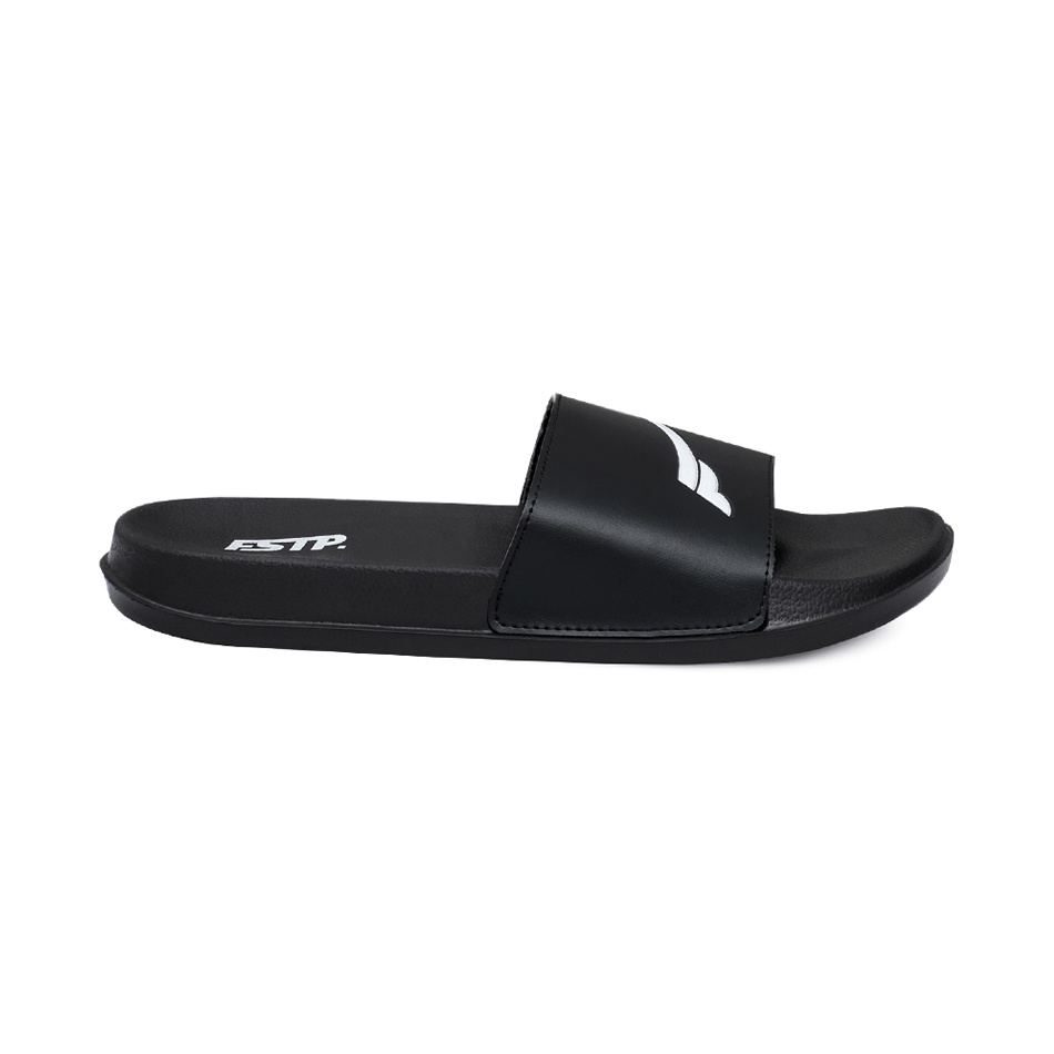 SOUL BLACK WHITE ORIGINAL x FOOTSTEP Sandal Casual Hitam Pria Sendal Slide Jalan Santai Harian Slippers Hangout Main Kondangan Lebaran Slop Selop Karet Anti Slip Premium Slip On Remaja Dewasa Flip Flop Kerja Formal Sport Men Footwear Keren Terbaru Branded