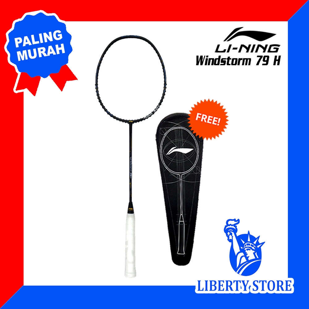 Raket Badminton ORIGINAL LINING WINDSTORM 79H + TAS