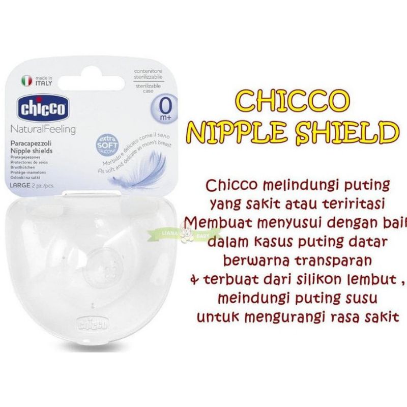 CHICCO Nipple Shields Extra Soft Silicone 2 Pcs