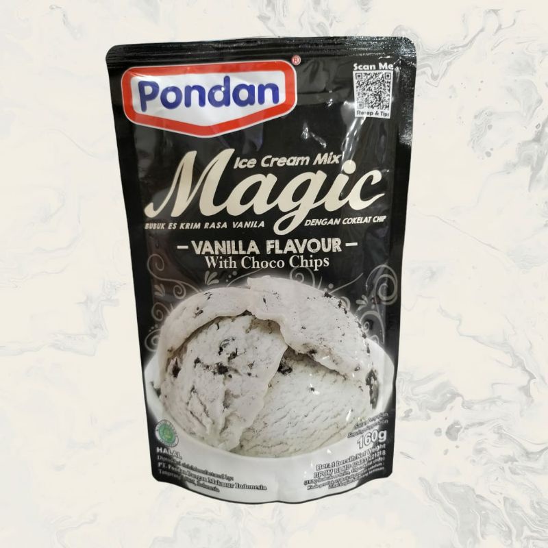 

Pondan Magic ice cream 160gr Vanilla