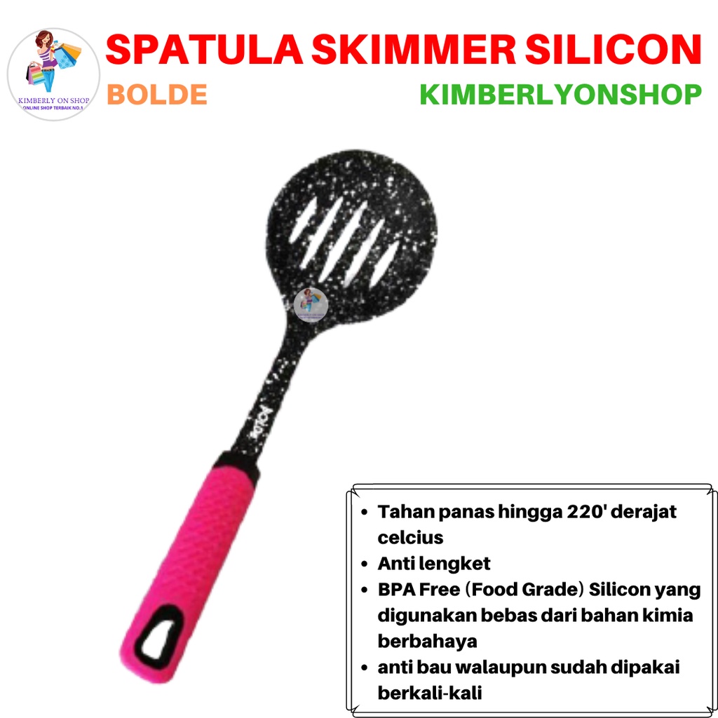 Spatula Sutil Super Utensil Silicone Skimmer Blackpink BOLDe