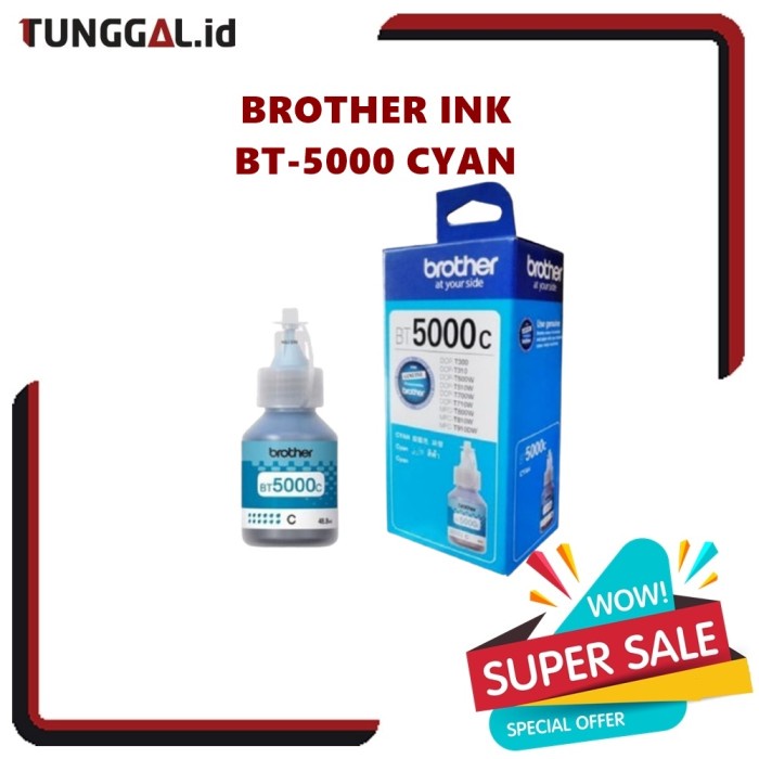 Tinta Brother BT 5000 / BT5000 Cyan Original (BT5000C)