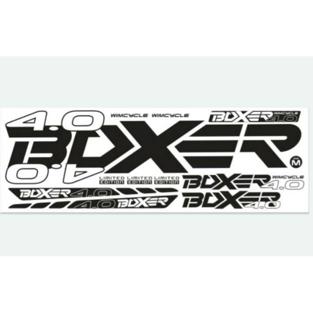 Sticker frame wimcycle boxer