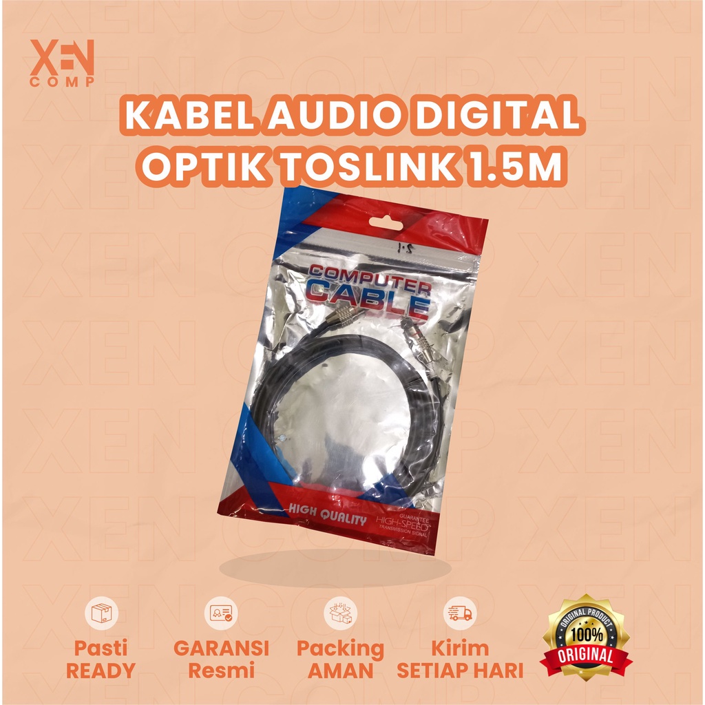 KABEL AUDIO DIGITAL OPTIKAL TOSLINK DIGITAL AUDIO OPTICAL 1.5 METER