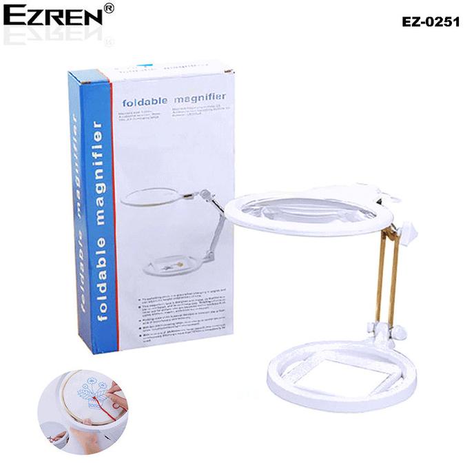

[COD] Ezren EZ-0251 Kaca Pembesar Foldable Magnifier 2X 6X LED Lighting BERGARANSI Kode 737