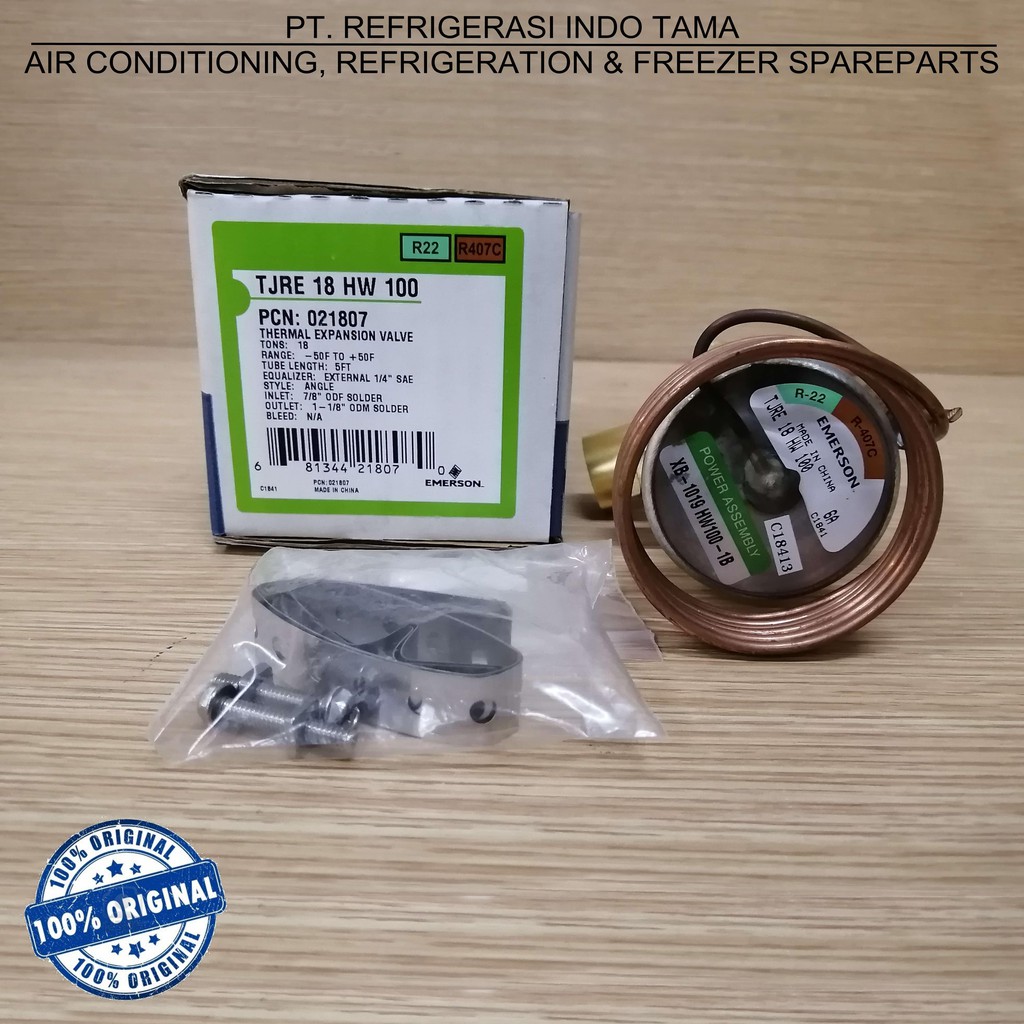 Emerson R22 TJRE 18 HW 100 - Copeland TJRE 18 HW 100 Expansi Valve - Expansion