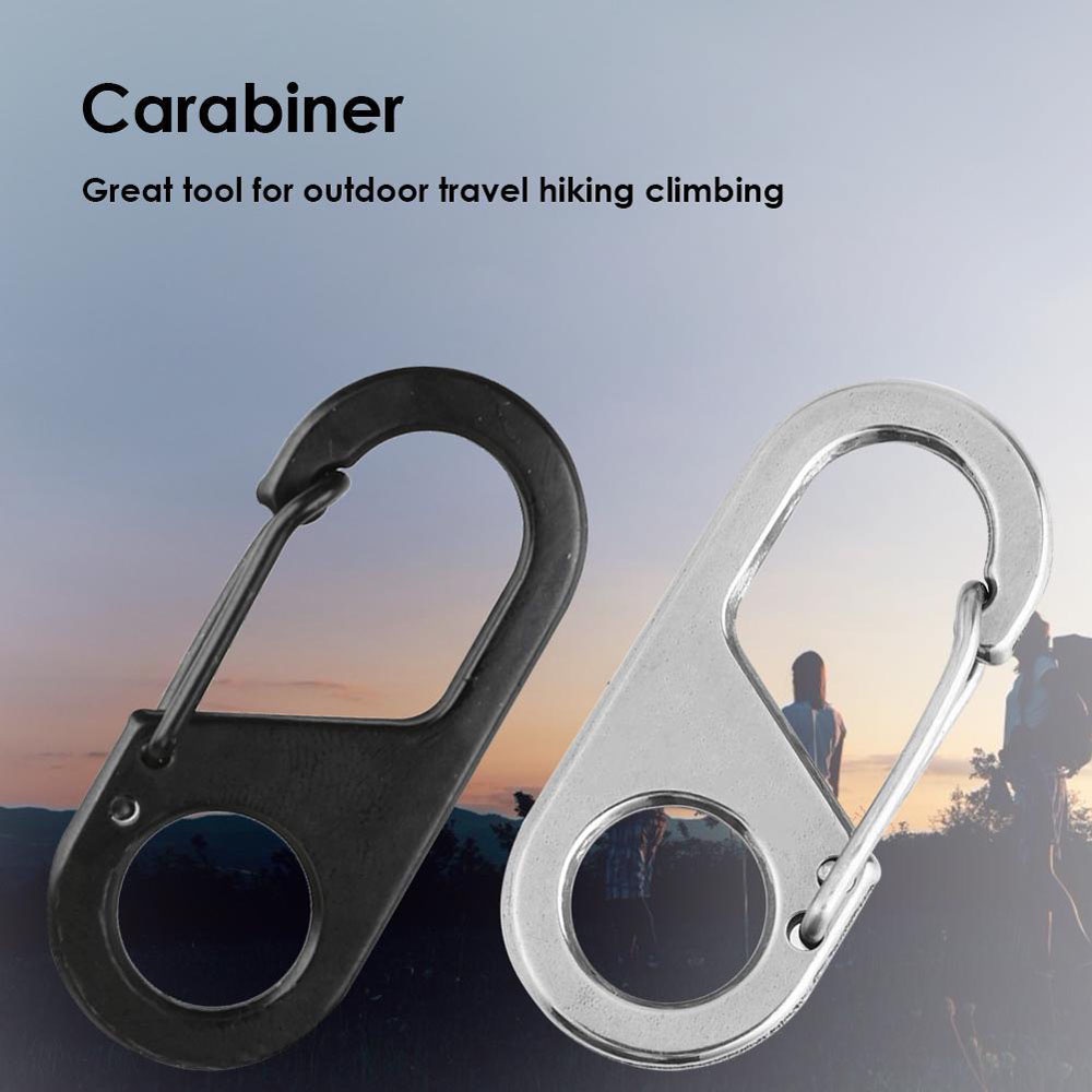 Quinton Carabiner Mini Multifungsi Pembuka Botol / Gantungan Kunci Untuk Outdoor / Mendaki Gunung