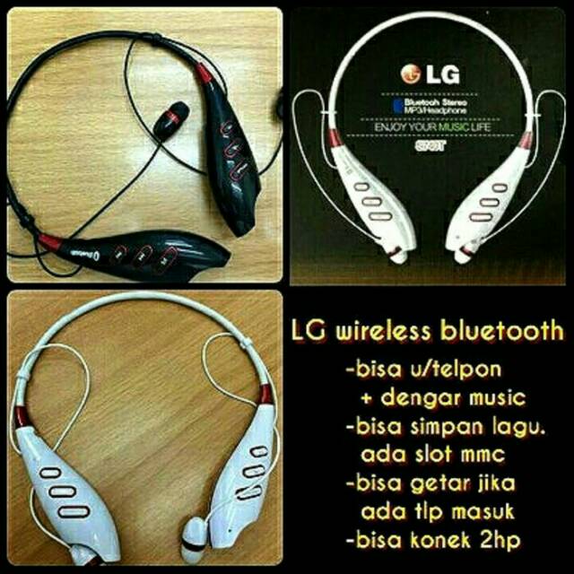 HEADSET BLUETOOTH LG tone memory type s740