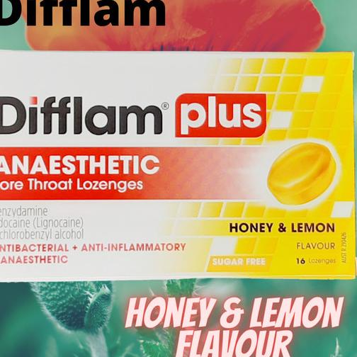 

Difflam Plus Anaesthetic Honey & Lemon Sore Throat Lozenges