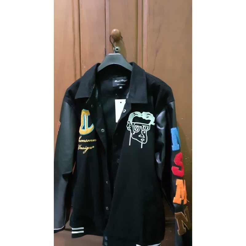 Varsity Jacket Megicula Black Thanksinsomnia