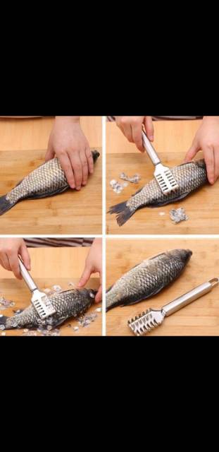 alat pembersih sisik ikan stainless steel fish scaller ok  god  god