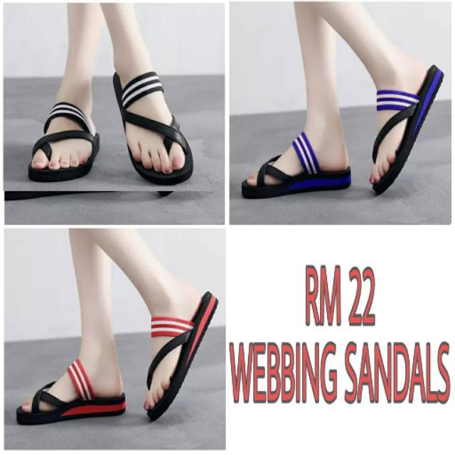 Sandal tumit tali webing New