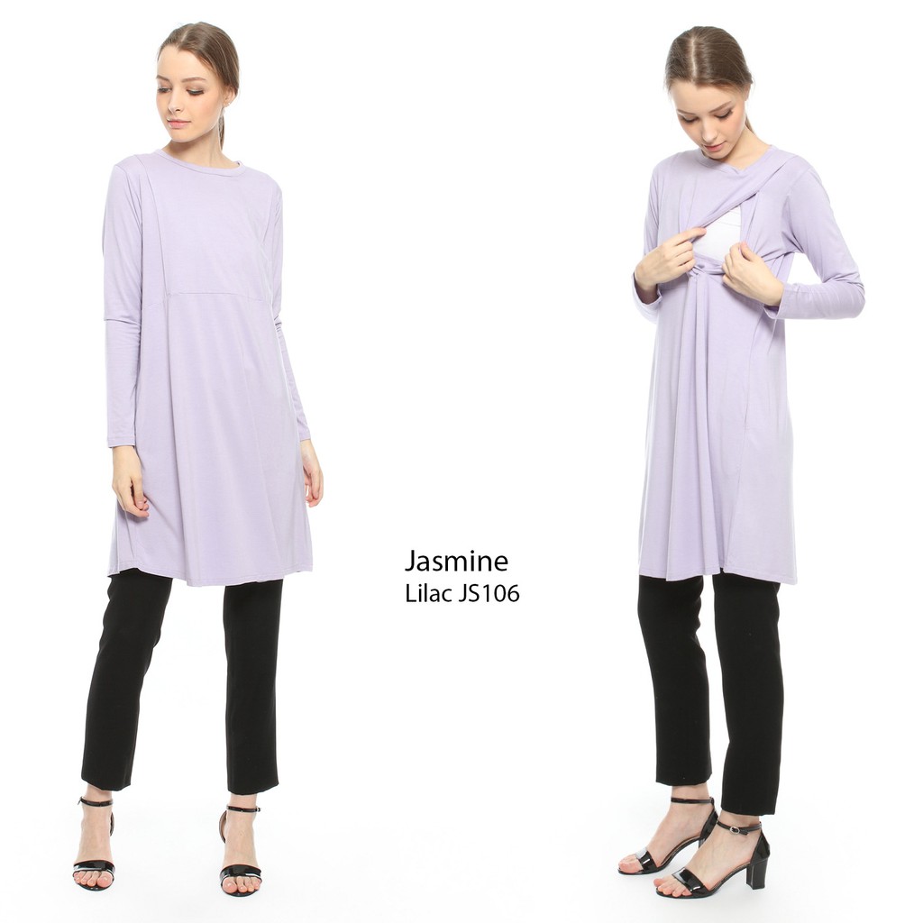 Just Mom Baju menyusui JASMINE Lilac JS106