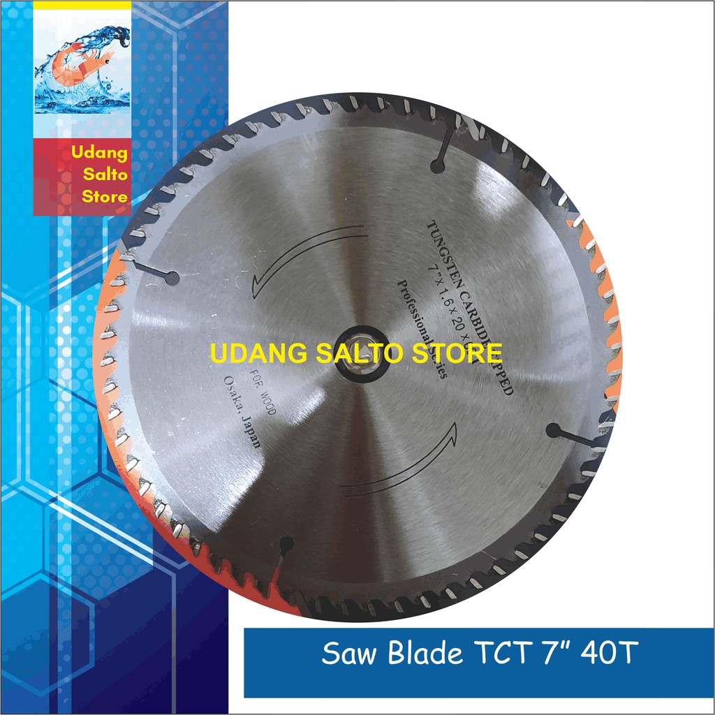 Mata Gergaji Saw blade 7" x 40T TCT Circular Saw Blade
