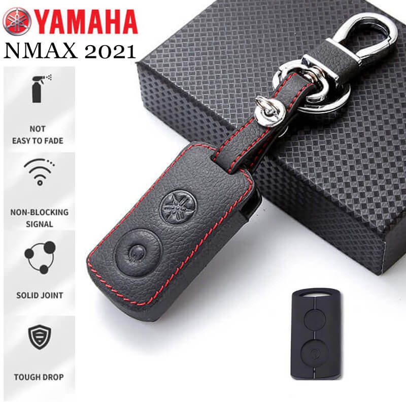 (2021)For YAMAHA NMAX 2021 Case Leather Key Cover Keychain