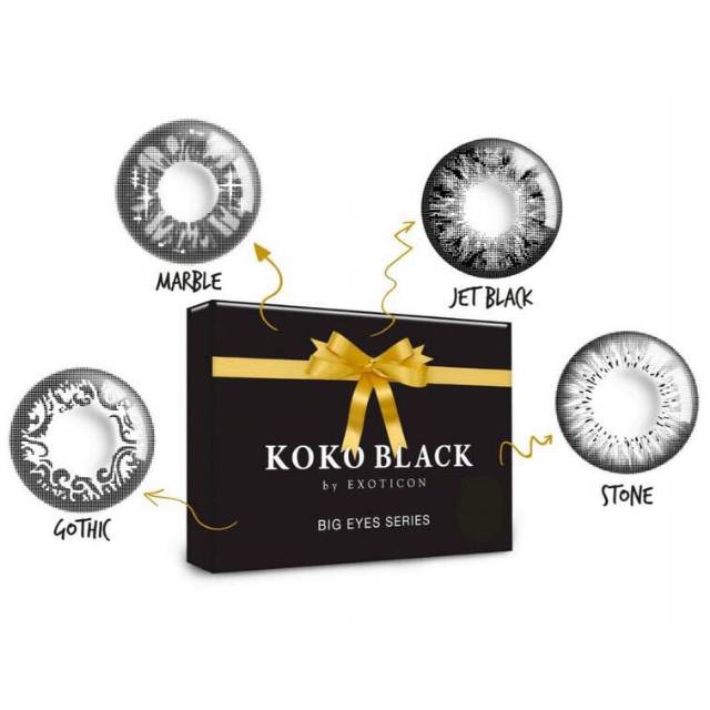 Softlens X2 Koko Black 14.5mm Normal &amp; Minus