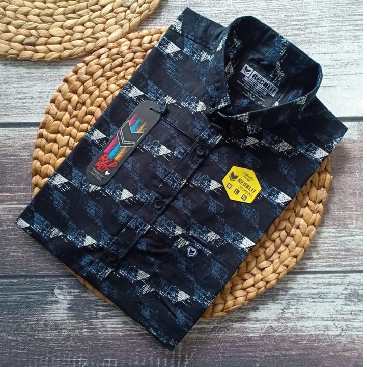 Baju Kemeja Pria Cowok Lengan Pendek Motif Printing Surfing Pantai Bunga Floral Hawai Original Murah
