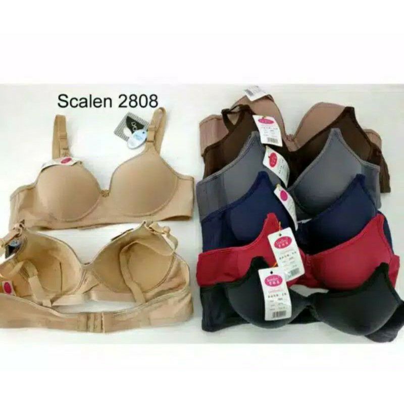 BRA/BH SCALEN BUSA TANPA KAWAT 2808 CUP A bahan spandex
