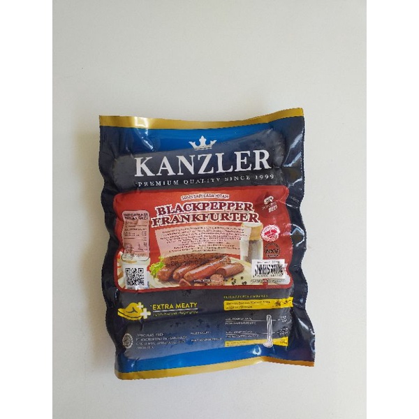 

Kanzler Beef Blackpepper Frankfurter 300 Gram