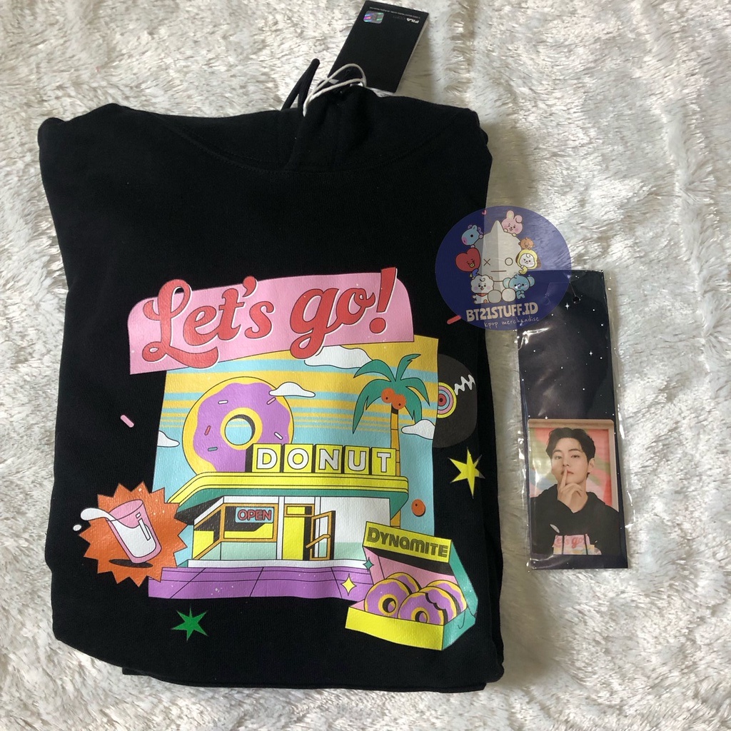 [READY STOCK] BTS Fila Dynamite Hoodie Size L