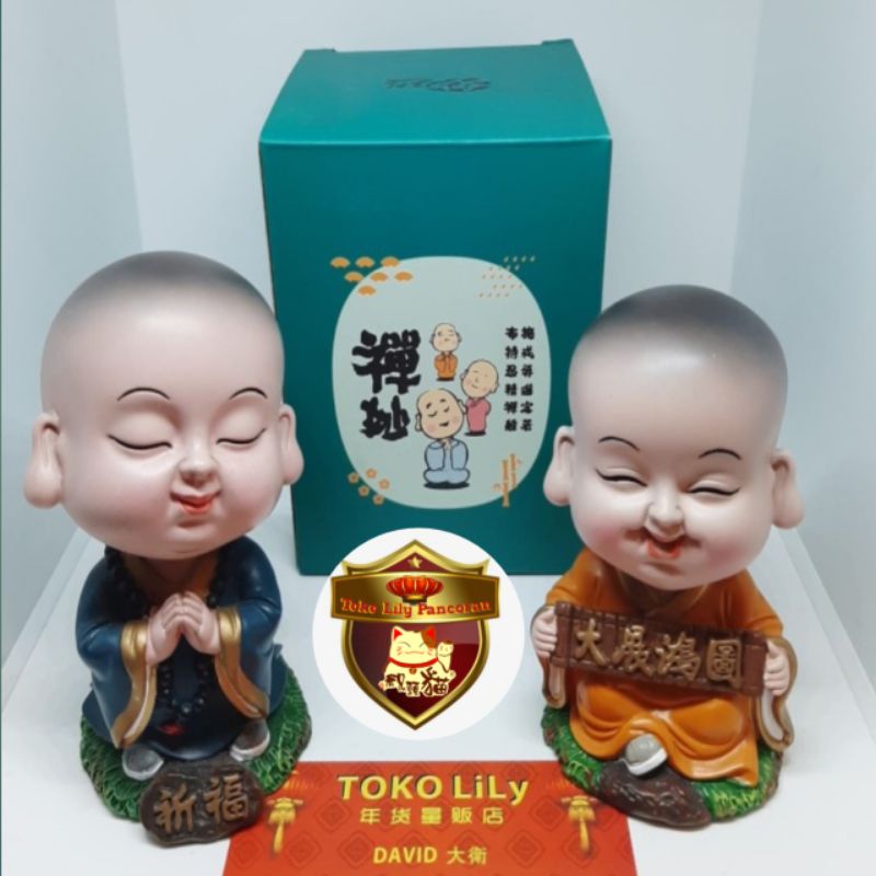 Pajangan Biksu / Monk / Patung Biksu Viral / Pajangan Boboho