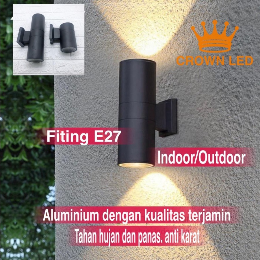 Lampu dinding taman waterproof minimalis pilar lagar outdoor indoor