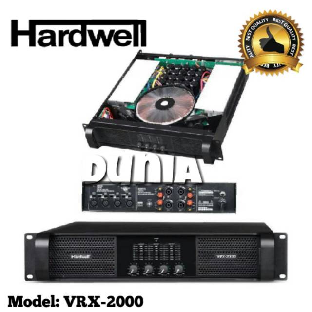 Power Hardwell VRX 2000 Amplifier 4 Channel Hardwell VRX2000 Original