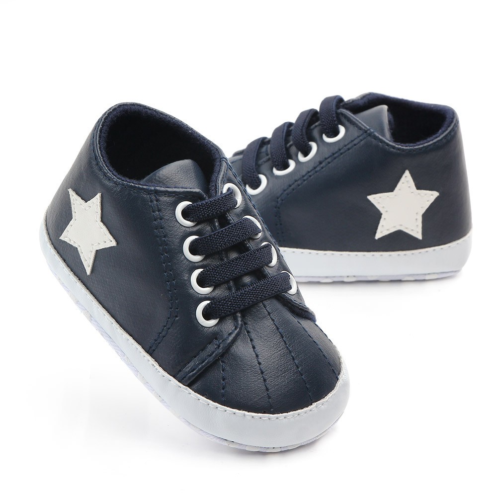 HappyOliver 2219 STAR RUFFI Sepatu Anak Laki Sepatu Bayi Prewalker Shoes 0-18 bulan Import