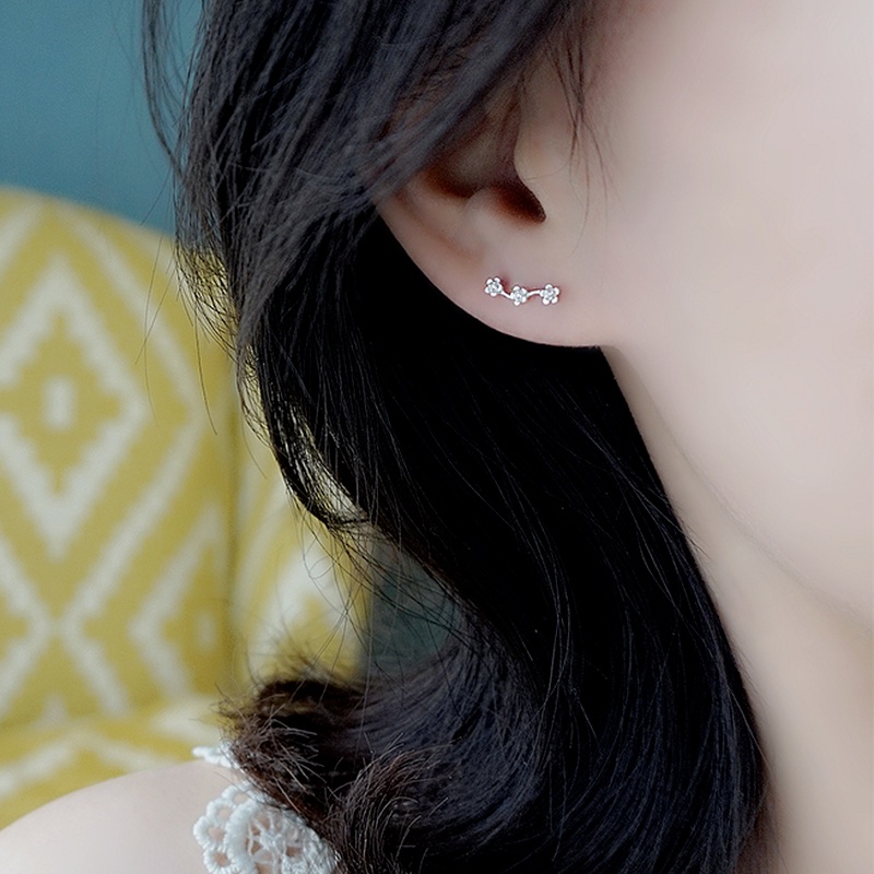 Magic789 Anting Tusuk Sterling Silver 925 Model Bunga Sakura Gaya Korea Untuk Wanita