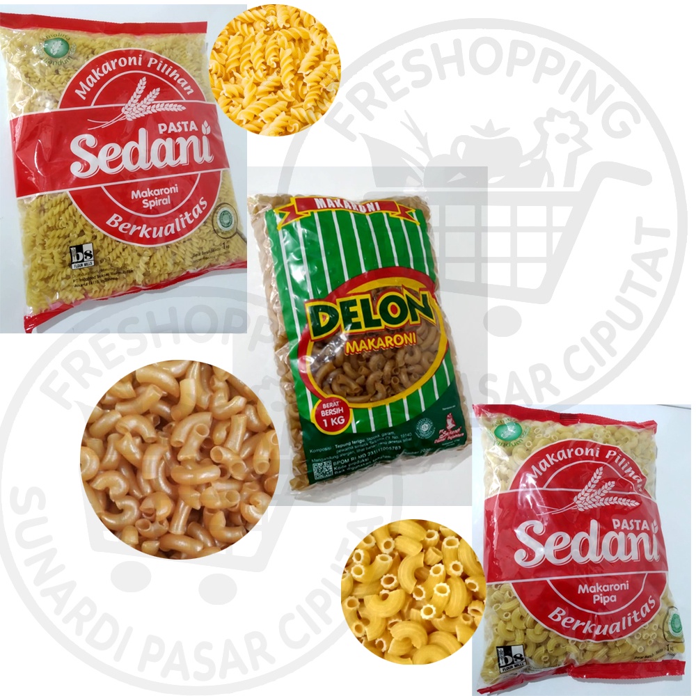 Makaroni mentah Per pak 1kg