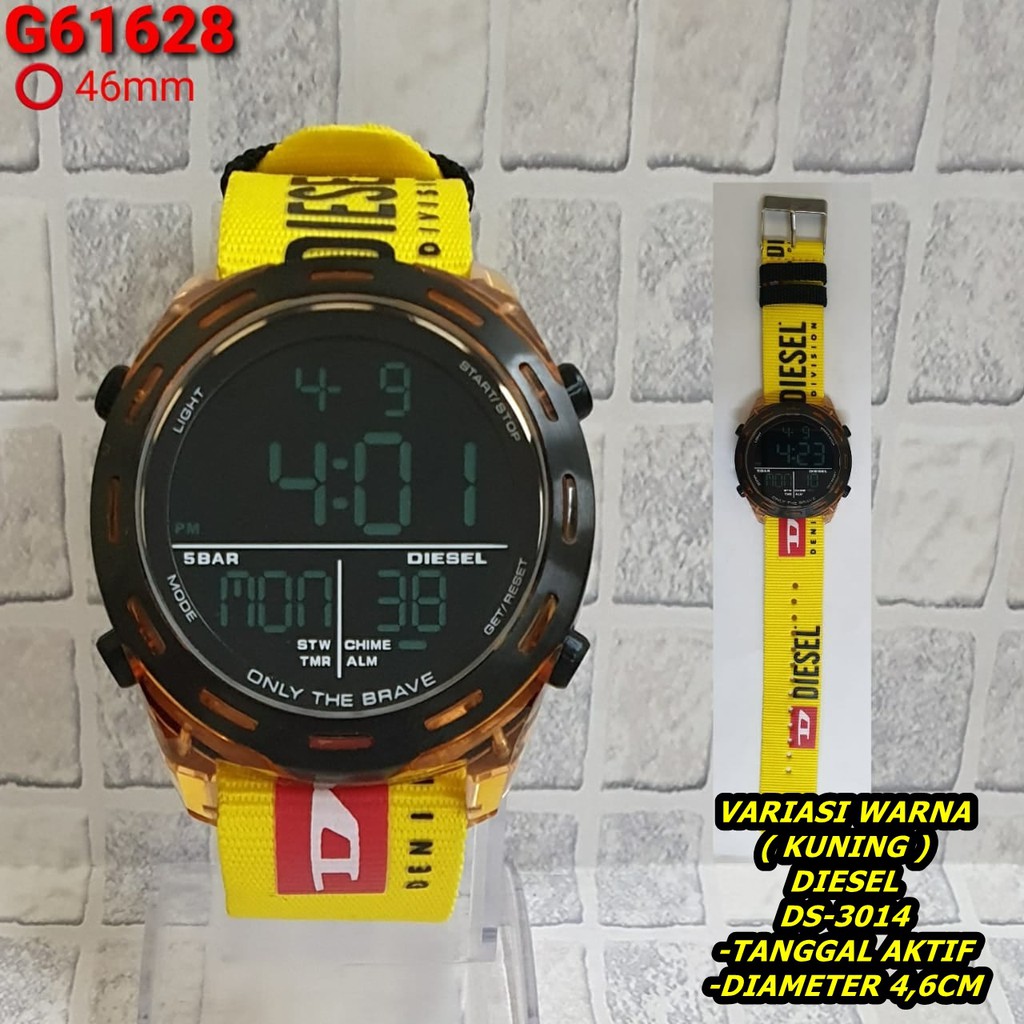 JAM TANGAN PRIA DIESEL KULIT 4,6CM