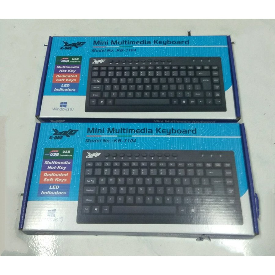 KEYBOARD MINI MULTIMEDIA k-one usb