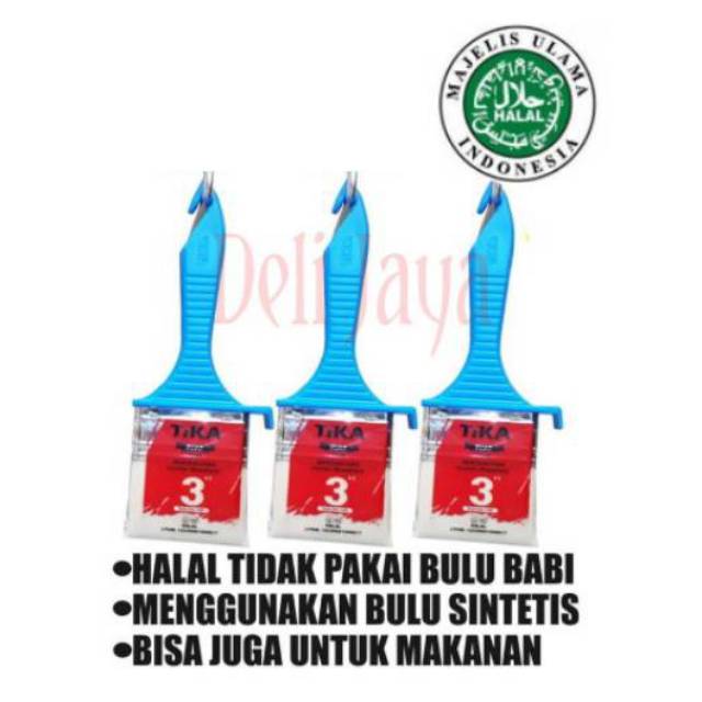 

Kuas cat Halal TIKA 3 inch indaco