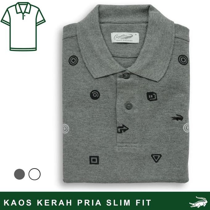 Ready Stok CITY - Baju Pria Crocodile Men Polo Shirt - Slim Fit - Bahan Katun STOK TERBATAS