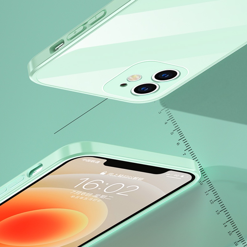 Case Kaca Pelindung Layar 360 Tahan Pecah Untuk Apple iPhone 11 12 13 Pro max