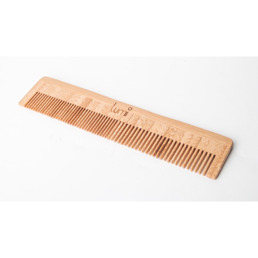 Lumi Bamboo Wide Fine Tooth Comb