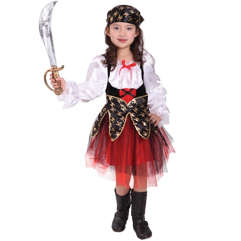 PIRATE GIRL costume cosplay haloween kostum anak bajak laut perempuan2