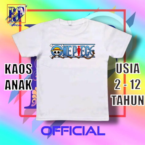 Kaos baju anak ONE PIECE LUFFY anime manga waifu japan t-shirt oversize lokal t-shirt hitam baju ana