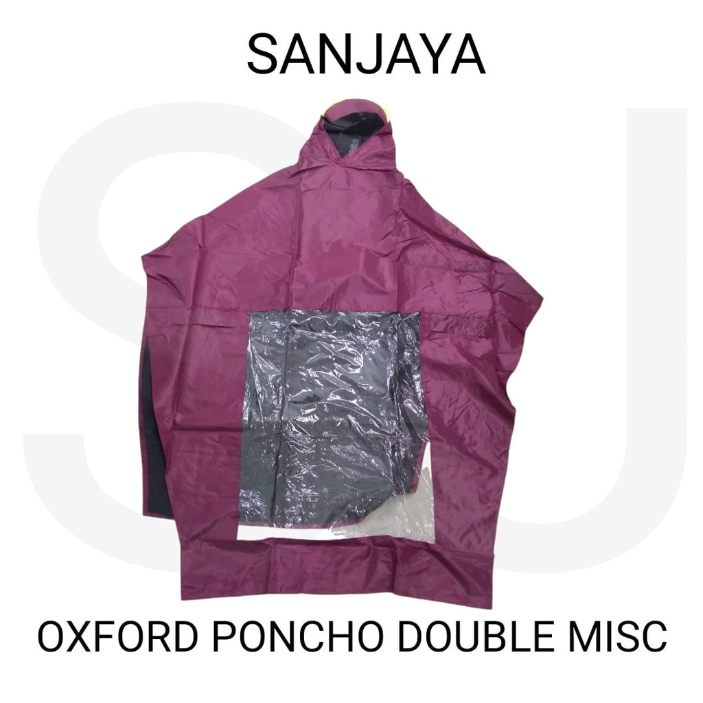 JAS HUJAN / JAS HUJAN SETELAN / MANTOL / JAS HUJAN DEWASA / RAINCOAT / OXFORD PONCHO DOUBLE MISC