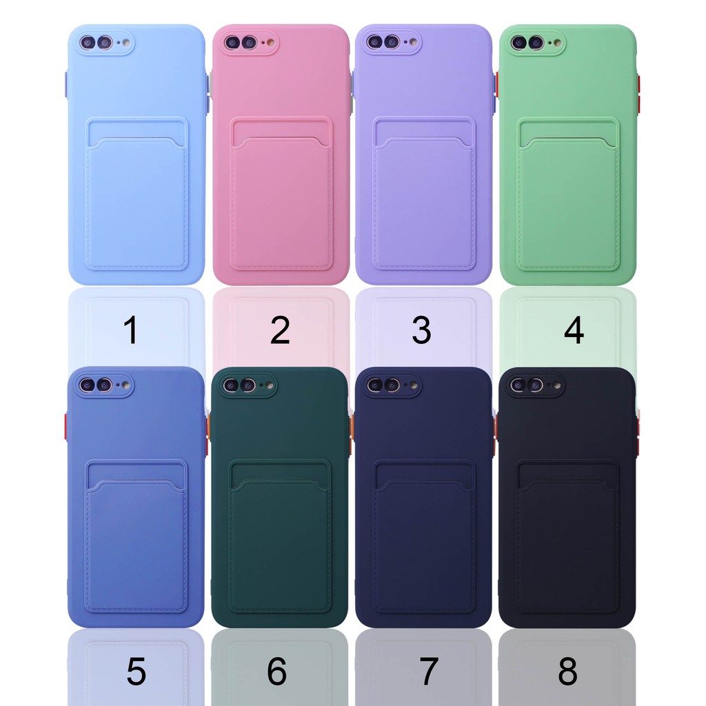 Case Iph 6G  6G+  7G/ 8G  X/ XS  XR  XS Max Case Casing TPU Pocket Ada Tempat Kartu CaseSeller