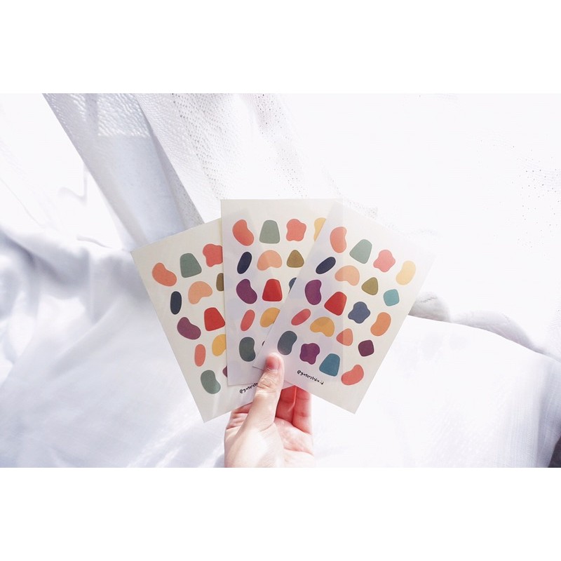 

Ginger Studio - abstract shaped sticker pack for planner/journal