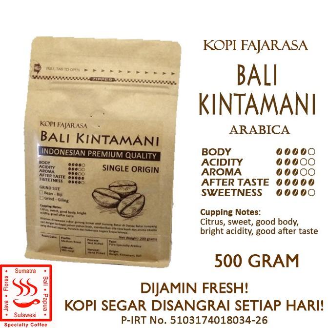 

[COD] Kopi Fajarasa Bali Kintamani Biji Kopi Arabica 500 gram [COD]