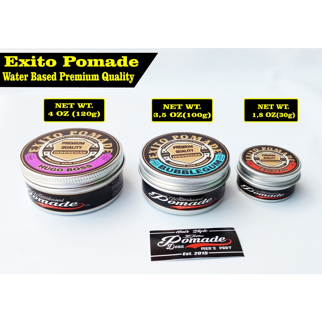 EXITO POMADE WATERBASED 100G FREE SISIR STICKER