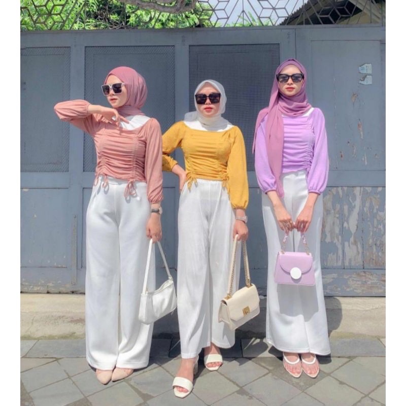 DERA BLOUSE ATASAN POLOS