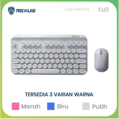 Keyboard mouse rexus wireless usb mini membrane bundle retro classic multimedia tkl 1200dpi km-9 km9