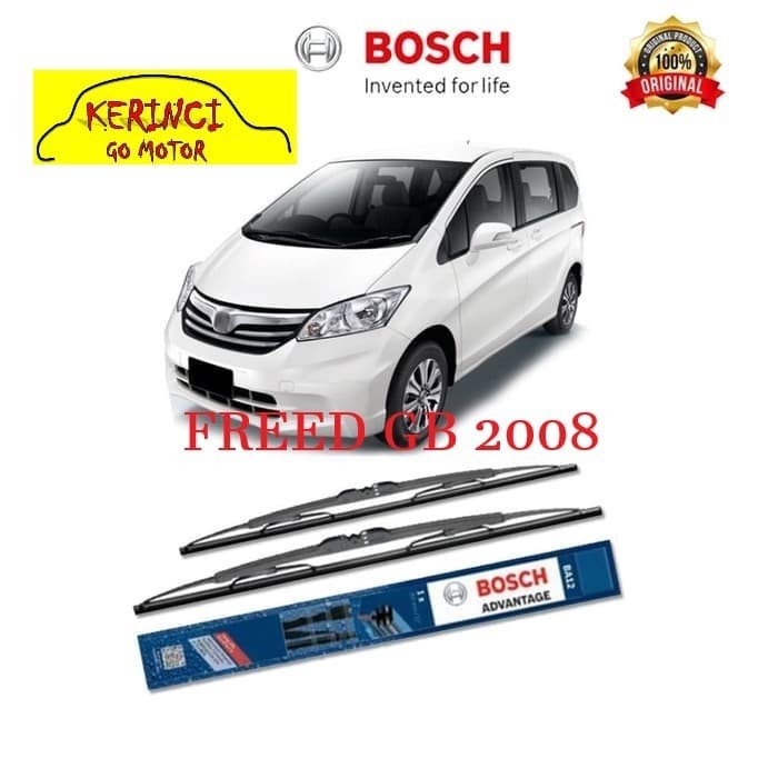 WIPER HONDA FREED GB 2008 BOSCH ADVANTAGE 26&quot; &amp; 14&quot; SEPASANG - WIPER